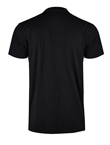 SCREENSHOTBRAND-S11910 Mens Hip-Hop Ultra Premium Tee Goldchain Teddy Bear Cartoon Print T-Shirt-Black-Large - Law of Apparel