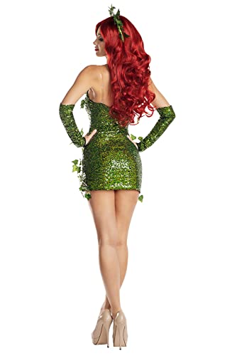 Party King womens Poisonous Villain With Gloves and Headpiece Adult Sized Costumes, Green, X-Large US