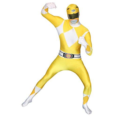 Morphsuits Men's Power Rangers, Yellow, Medium - Law of Apparel