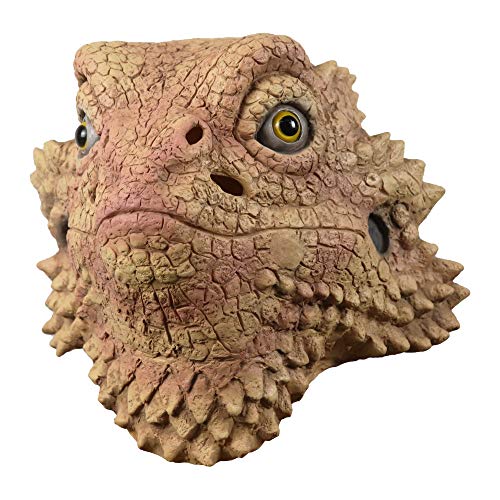 MOKRY PARTY Desert Spiny Lizard Mask Animal Head Mask Halloween Costume Pretend for Adults - Law of Apparel