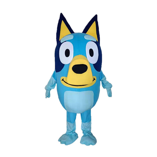 Benks Blue Dog Mascot Costume Heeler Fancy Dress Halloween Anime Cosplay Clothing Birthday Party Decoration Props (Blue) - Law of Apparel