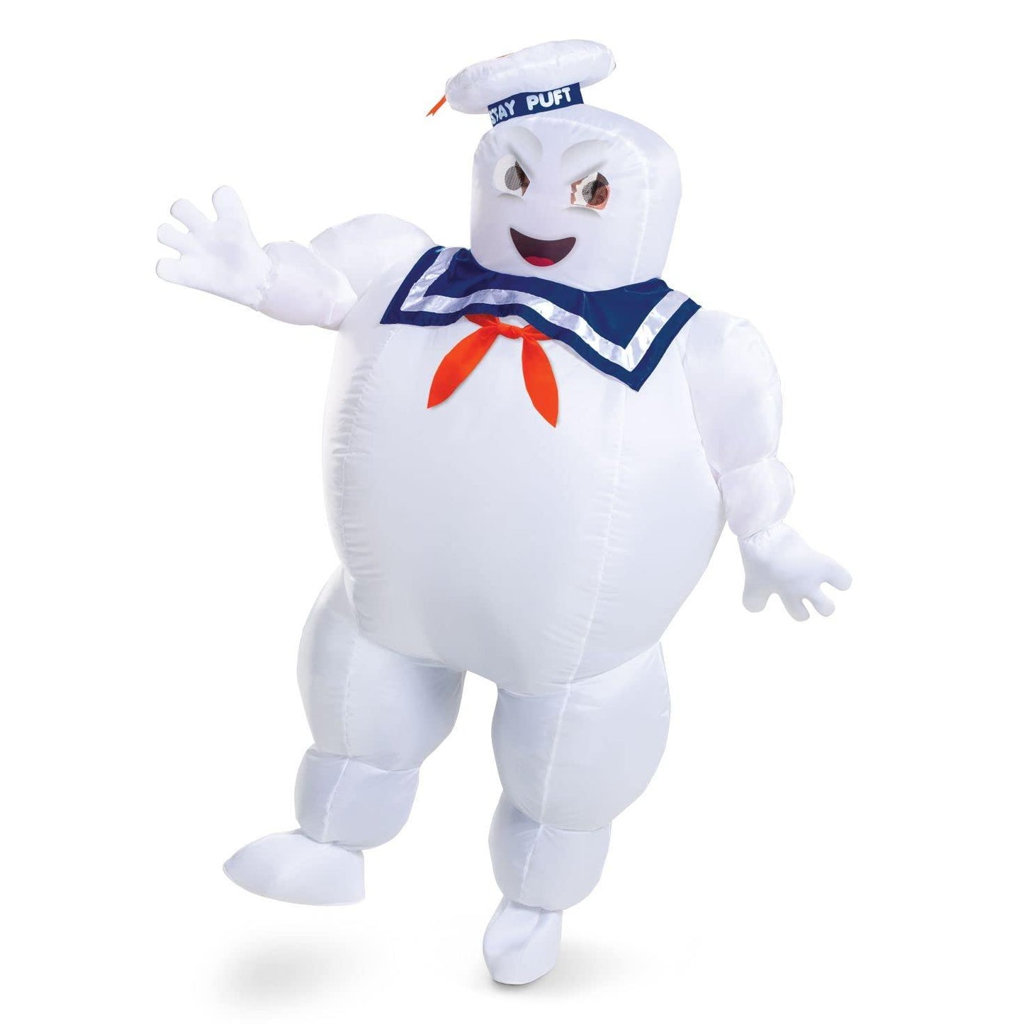 Disguise Inflatable Stay Puft Marshmallow Man Costume, Official Ghostbusters Afterlife Movie Fan Operated Blow Up Suit, Multicolored, One Size (up to 42-46) - Law of Apparel
