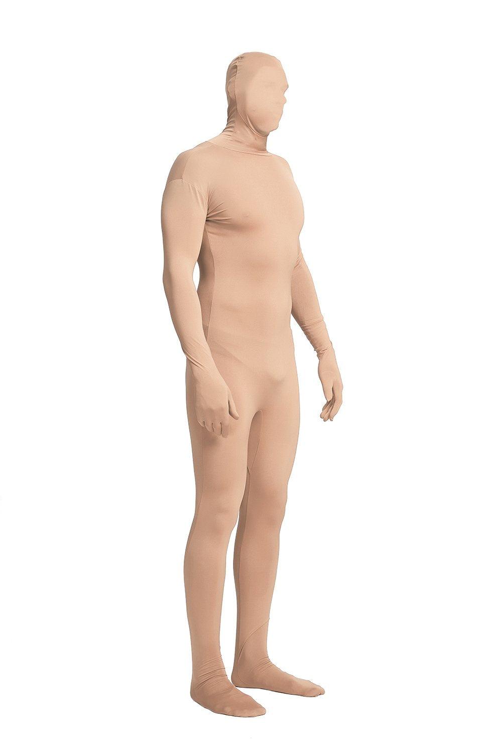Full Bodysuit Unisex Spandex Adult Costume Zentai Body Suit (Large, Nude) - Law of Apparel