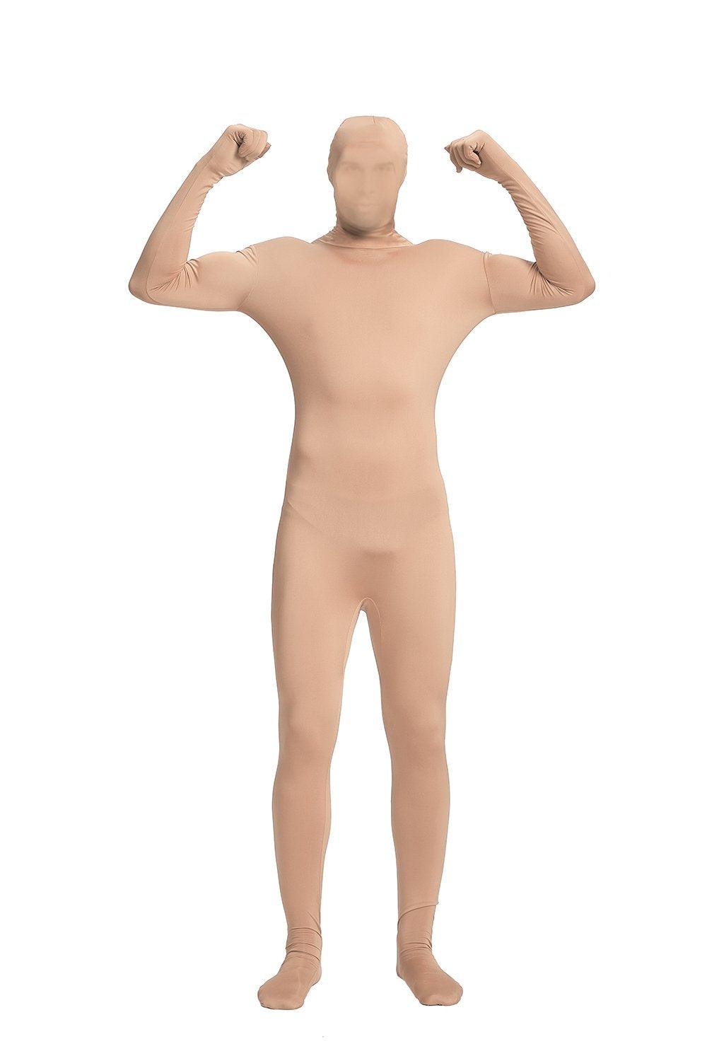 Full Bodysuit Unisex Spandex Adult Costume Zentai Body Suit (Large, Nude) - Law of Apparel