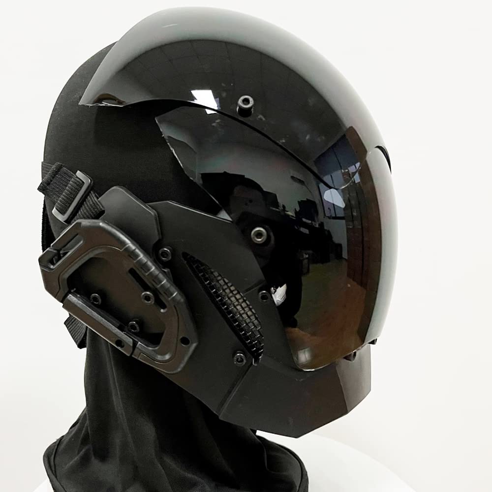 KYEDAY Punk Mask Cosplay for Men, Cosplay Halloween Mask Fit Party Music Festival Accessories - Law of Apparel