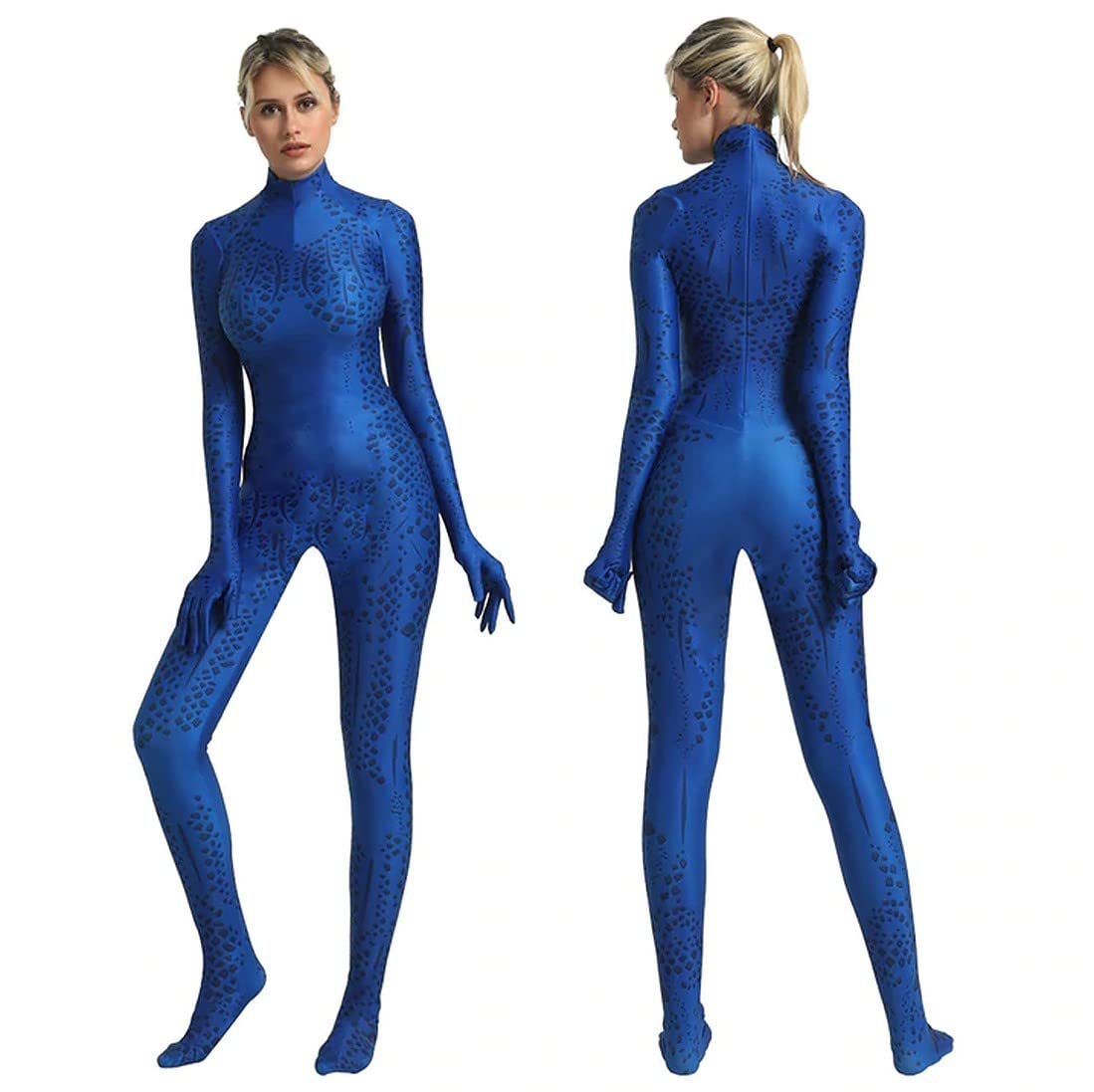 Cosplay Life Superhero Mystique Bodysuit Suit - Comic Halloween Zentai Jumpsuit Outfit For Unisex Adult (L)