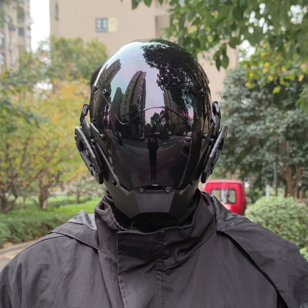 KYEDAY Punk Mask Cosplay for Men, Cosplay Halloween Mask Fit Party Music Festival Accessories - Law of Apparel