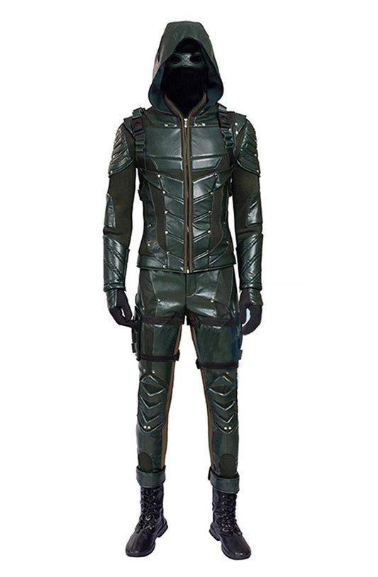 Very Last Shop Hot TV Series Men's Archer Green Costume with Accessories Men's Halloween Costume (US Men-L, Green)