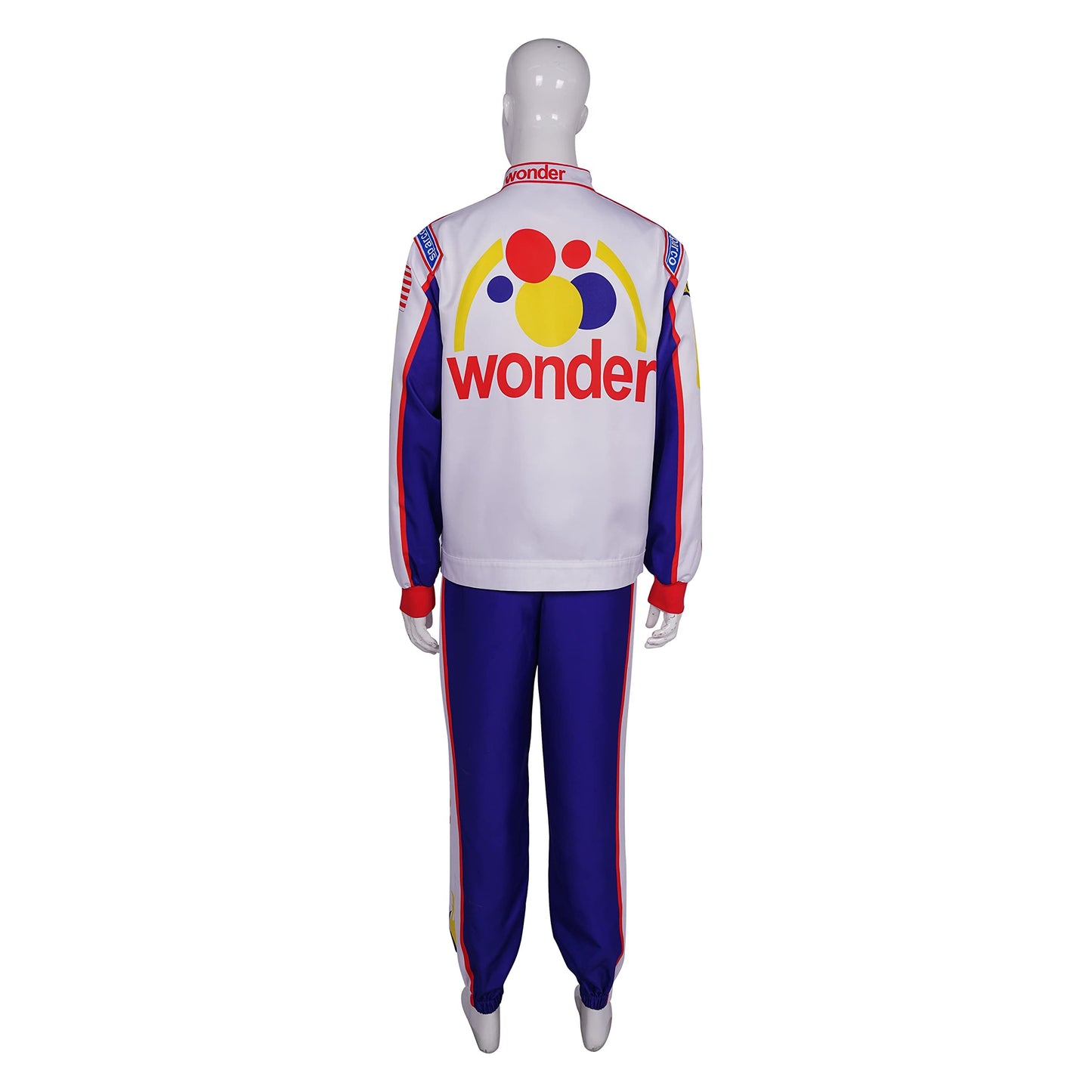 XIOLKI Ricky Bobby Jumpsuit Set Talladega Nights Clothing Suitable for Adults and Children (Aldult-L, White) …