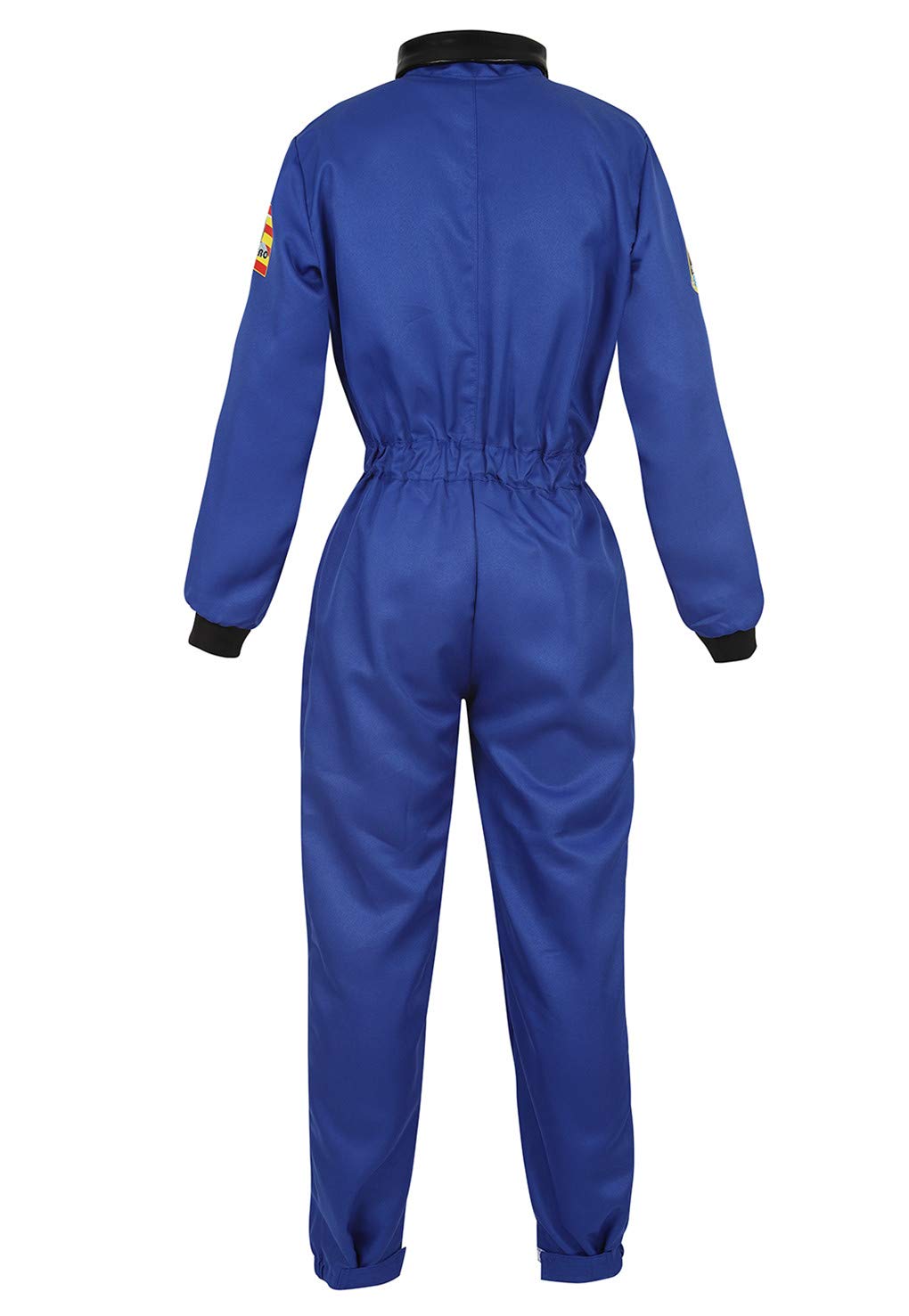 frawirshau Women Astronaut Costume Adult Hallloween Cosplay Costumes Flight Jumpsuit Space Suit for Women Blue XS