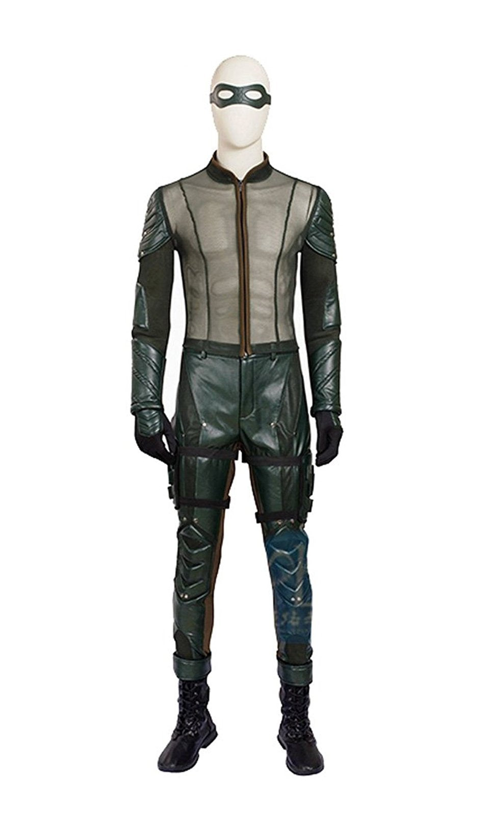 Very Last Shop Hot TV Series Men's Archer Green Costume with Accessories Men's Halloween Costume (US Men-L, Green)