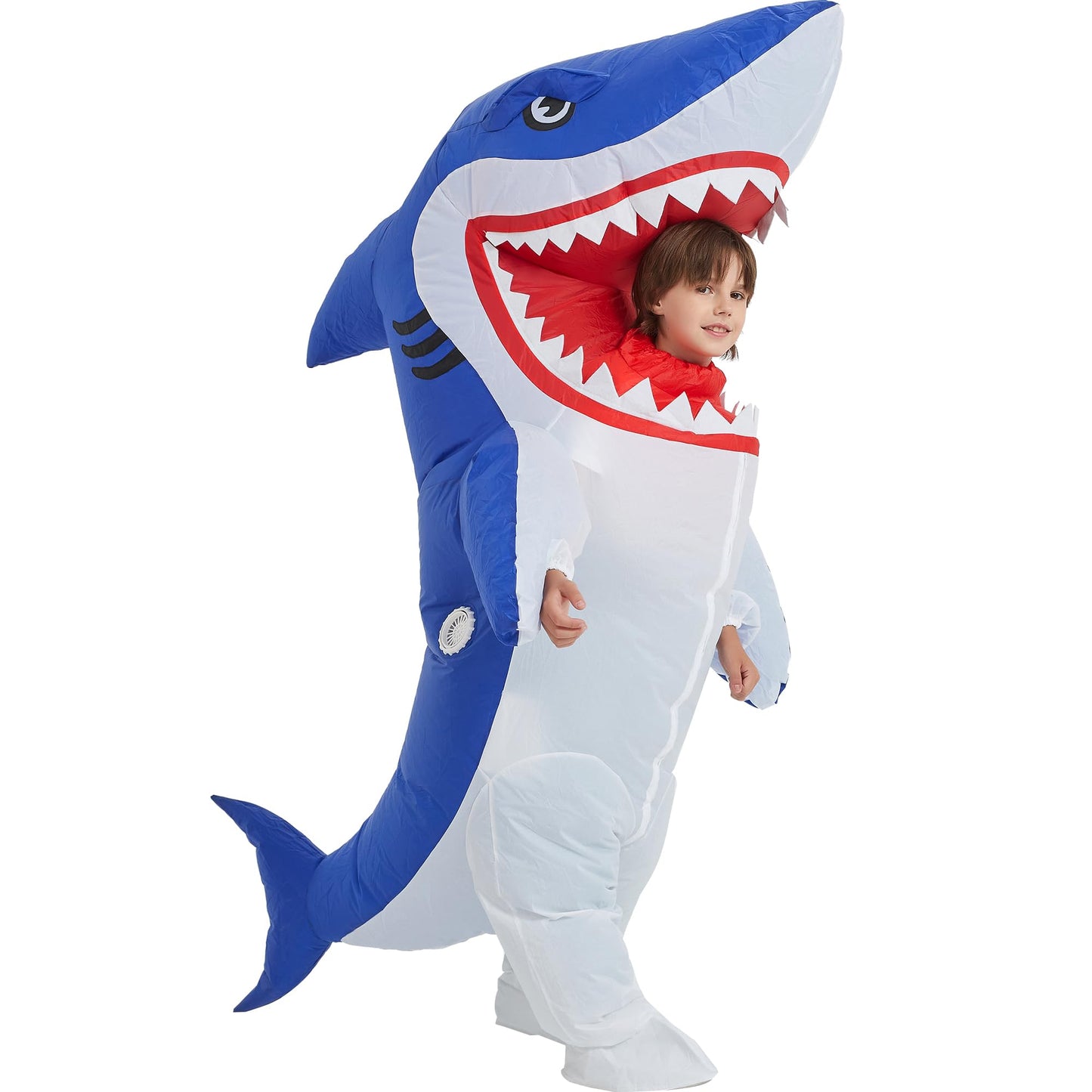 One Casa Blow Up Party Costume,Inflatable Costumes for Kids, Full Body Shark Costume,Halloween Costumes for Boys Girls (8-10YRS)