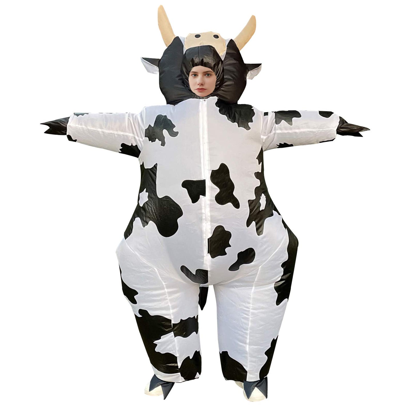 Arokibui Inflatable Cow Costume for Kids Blow up Costume Cosplay Party Festival Halloween Costume Parade Carnival Costume Jumpsuit