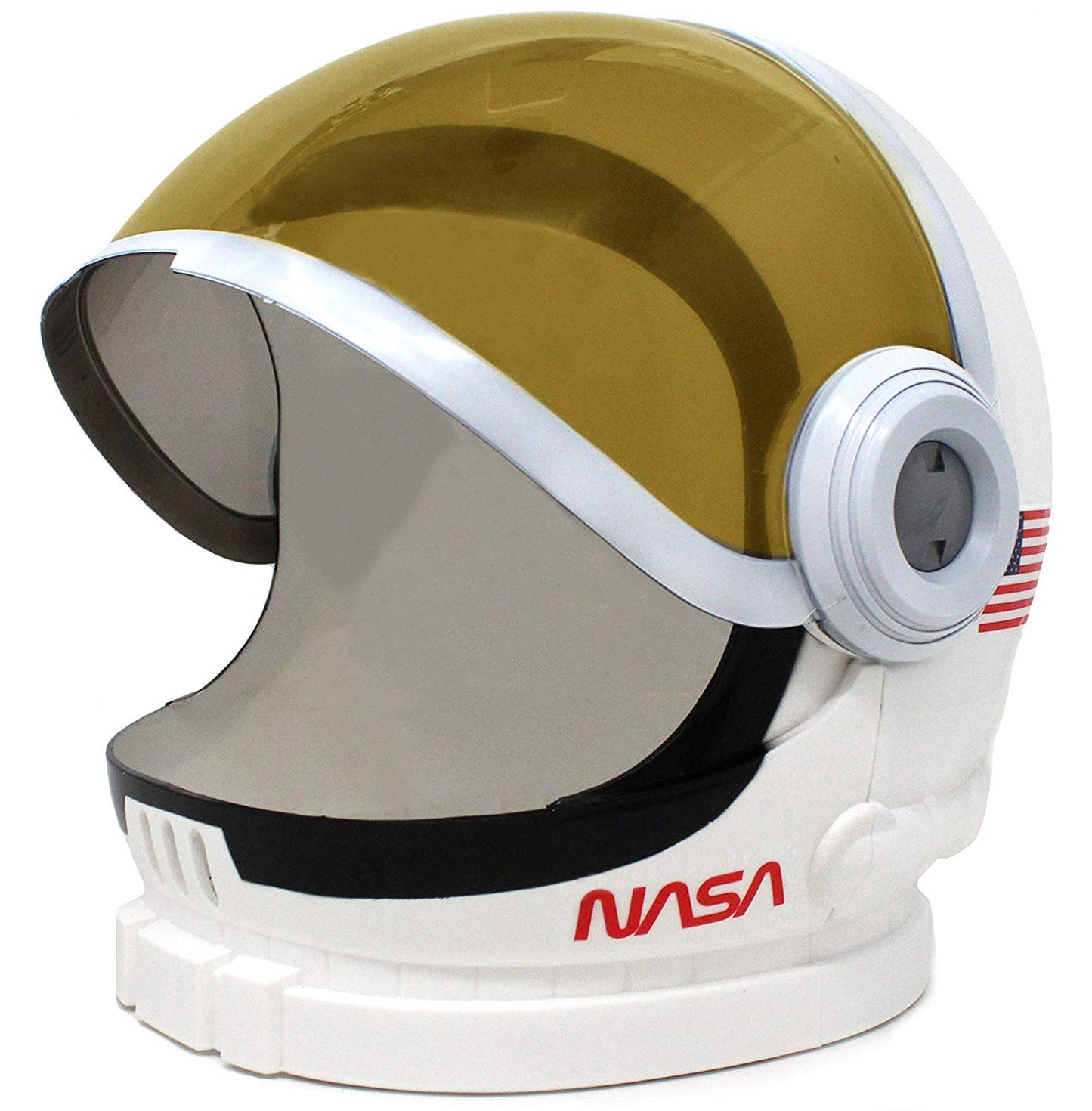 Spooktacular Creations Astronaut Costume with Helmet, Space Suit for Kids and Toddler with Movable Visor Helmet, Kids Astronaut Costume for Halloween Costumes Party Favor Supplies White L