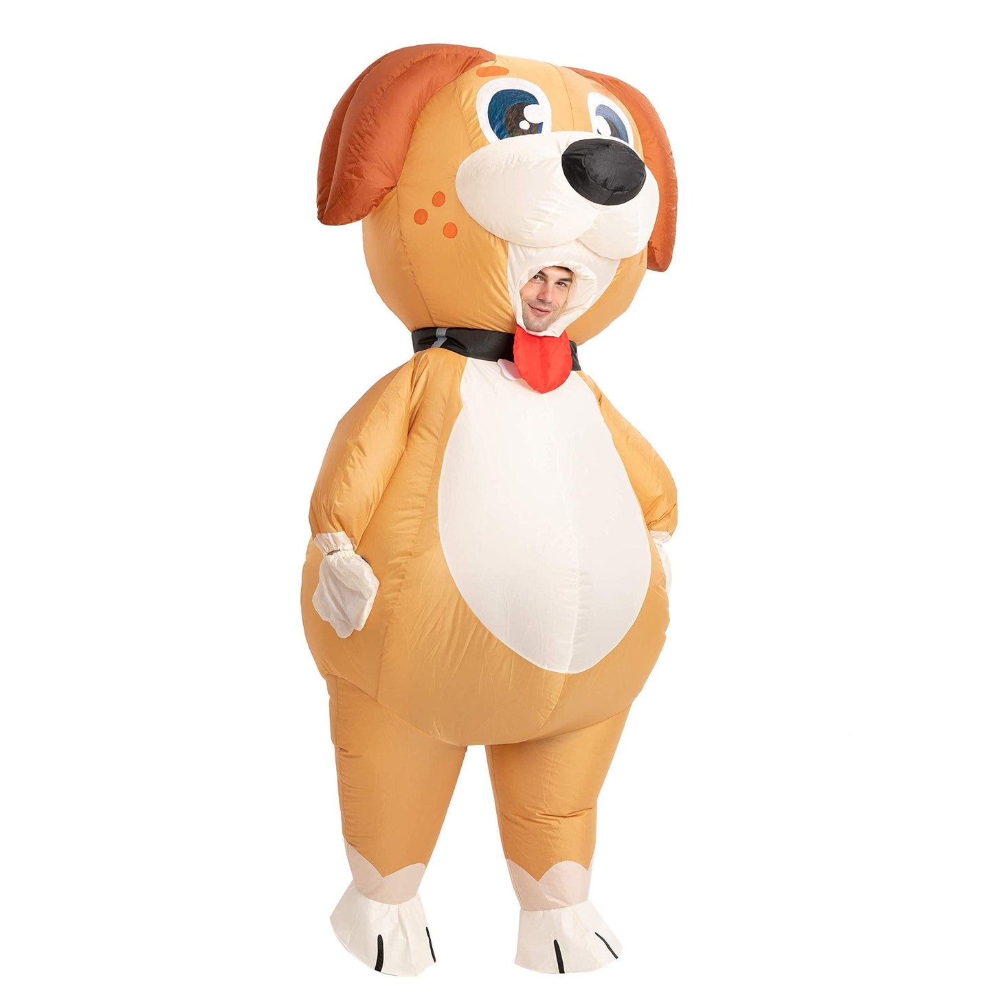Spooktacular Creations Inflatable Halloween Costume, Full Body Puppy Inflatable Costume with a pair of Gloves, Funny Halloween Blow up Costume Animal for Halloween Pet Parties- Unisex One Size (Puppy) - Law of Apparel