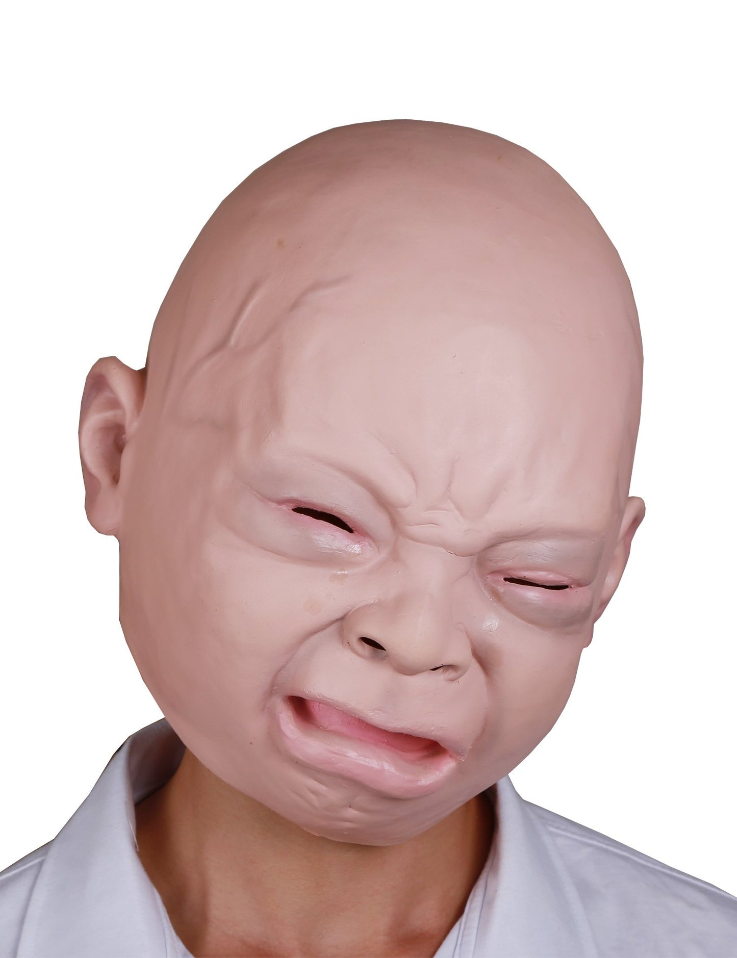 LarpGears Halloween Costume Party Baby Mask Full Head for Adults Latex Cry Baby Mask - Law of Apparel
