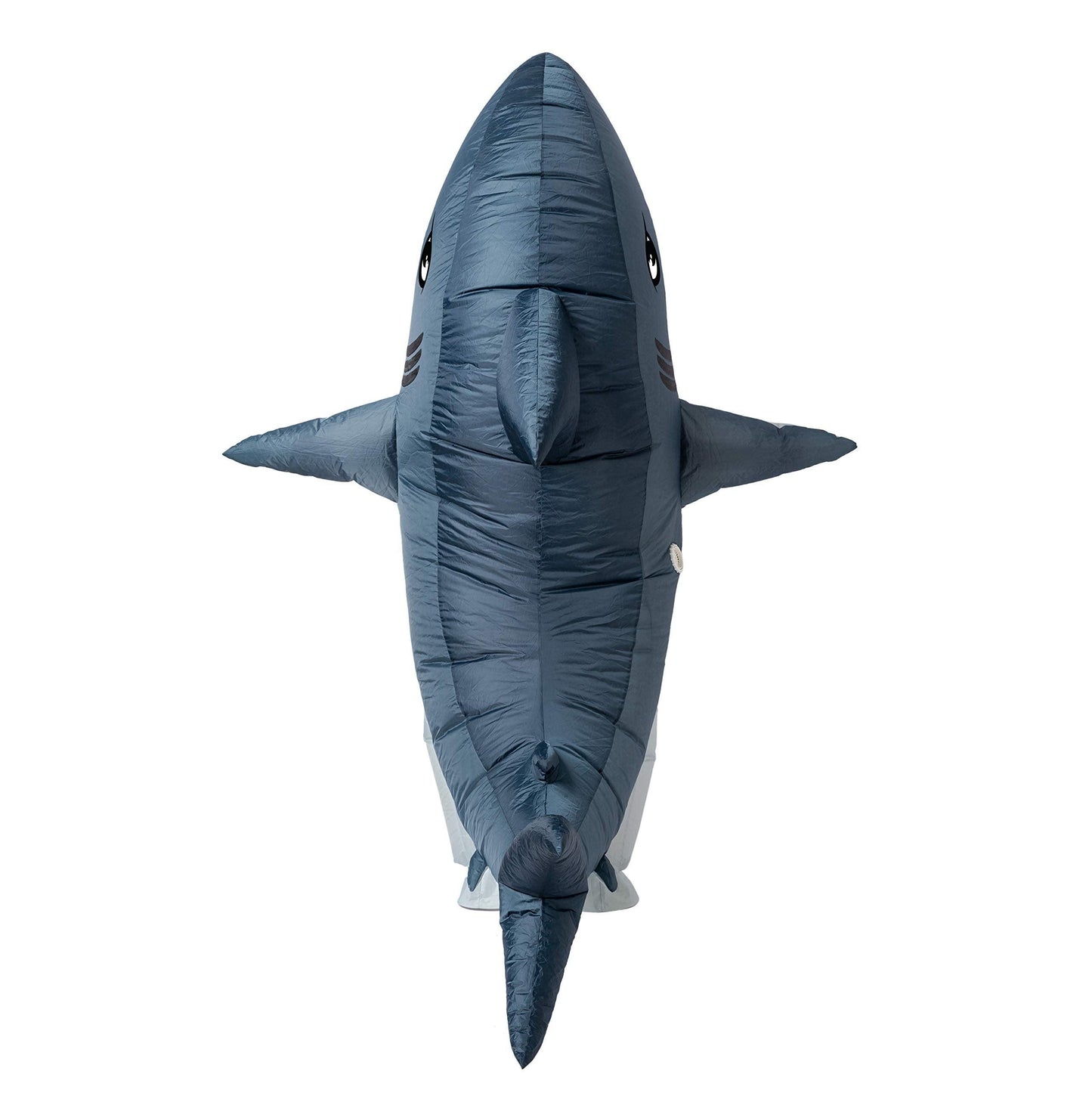 Spooktacular Creations Adult Inflatable Shark Costume, Realistic Gray Shark Blow-up Costume, Full Body Deluxe Halloween Animal Inflatable Costume - Law of Apparel