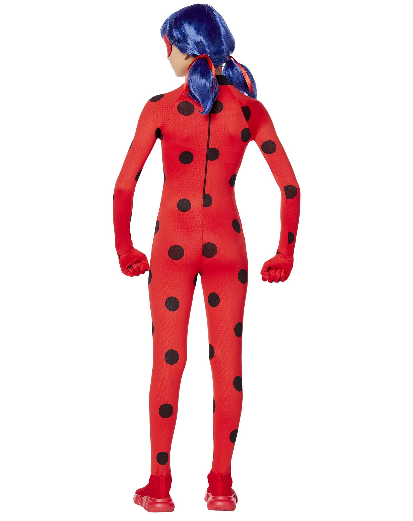 Spirit Halloween Miraculous Lady Bug Kids Jumpsuit Costume | Officially Licensed | Couple Costume | TV and Movie Costume