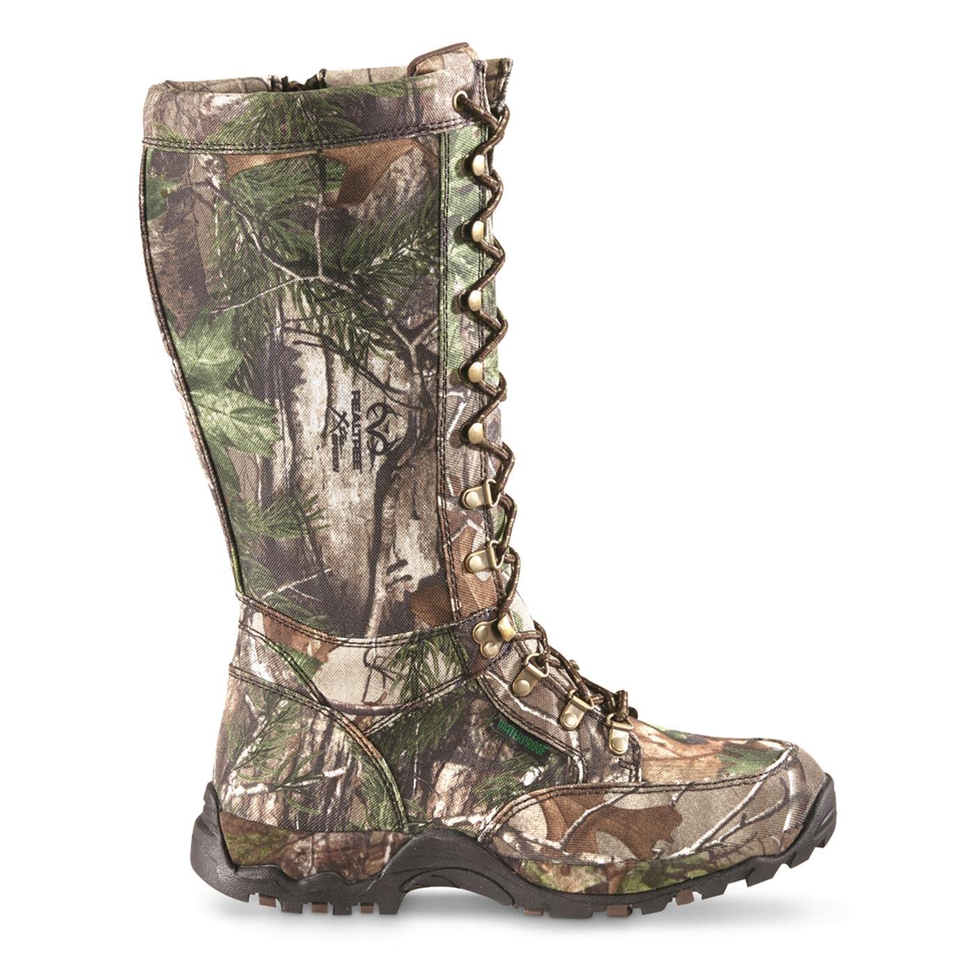 Guide Gear Men’s Nylon Rubber Snake Boots, Waterproof and Snake Proof Hunting Shoes RT Xtra Green 9.5D (Medium)