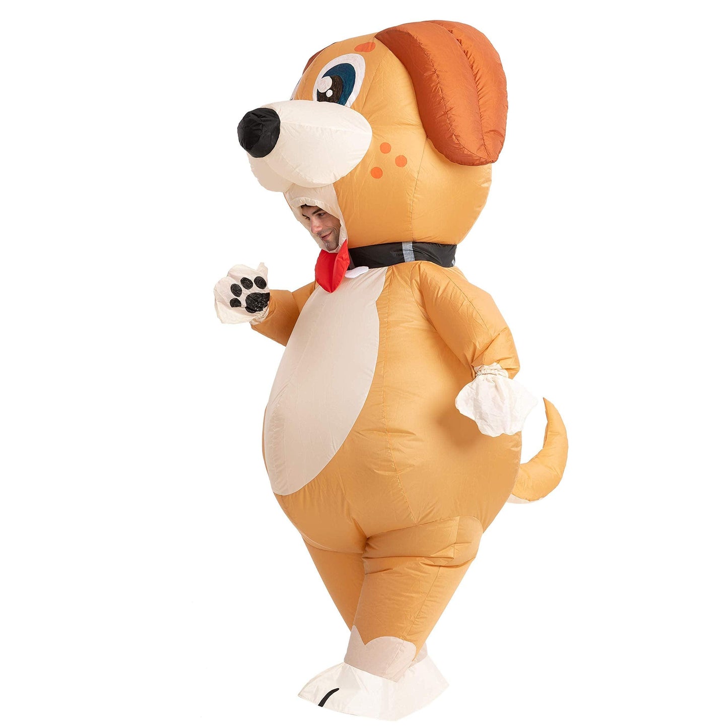Spooktacular Creations Inflatable Halloween Costume, Full Body Puppy Inflatable Costume with a pair of Gloves, Funny Halloween Blow up Costume Animal for Halloween Pet Parties- Unisex One Size (Puppy) - Law of Apparel