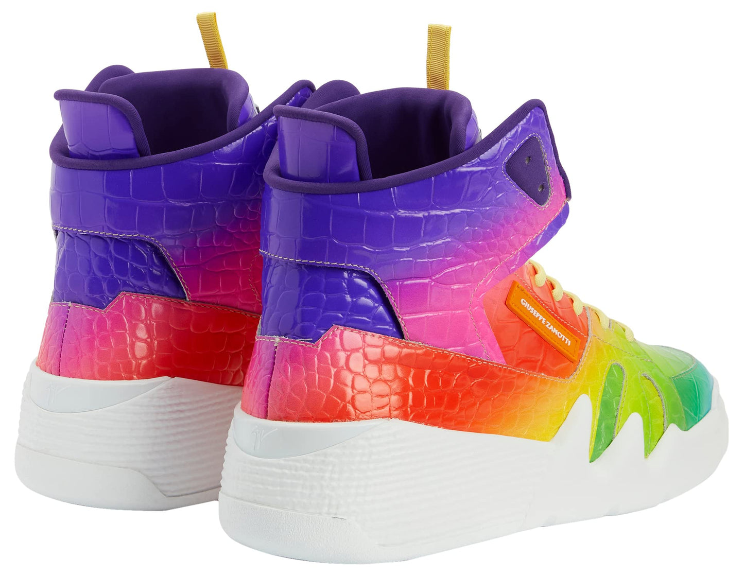 Giuseppe Zanotti, Talon RNBW Mid Top Sneakers, 10, Multicolor