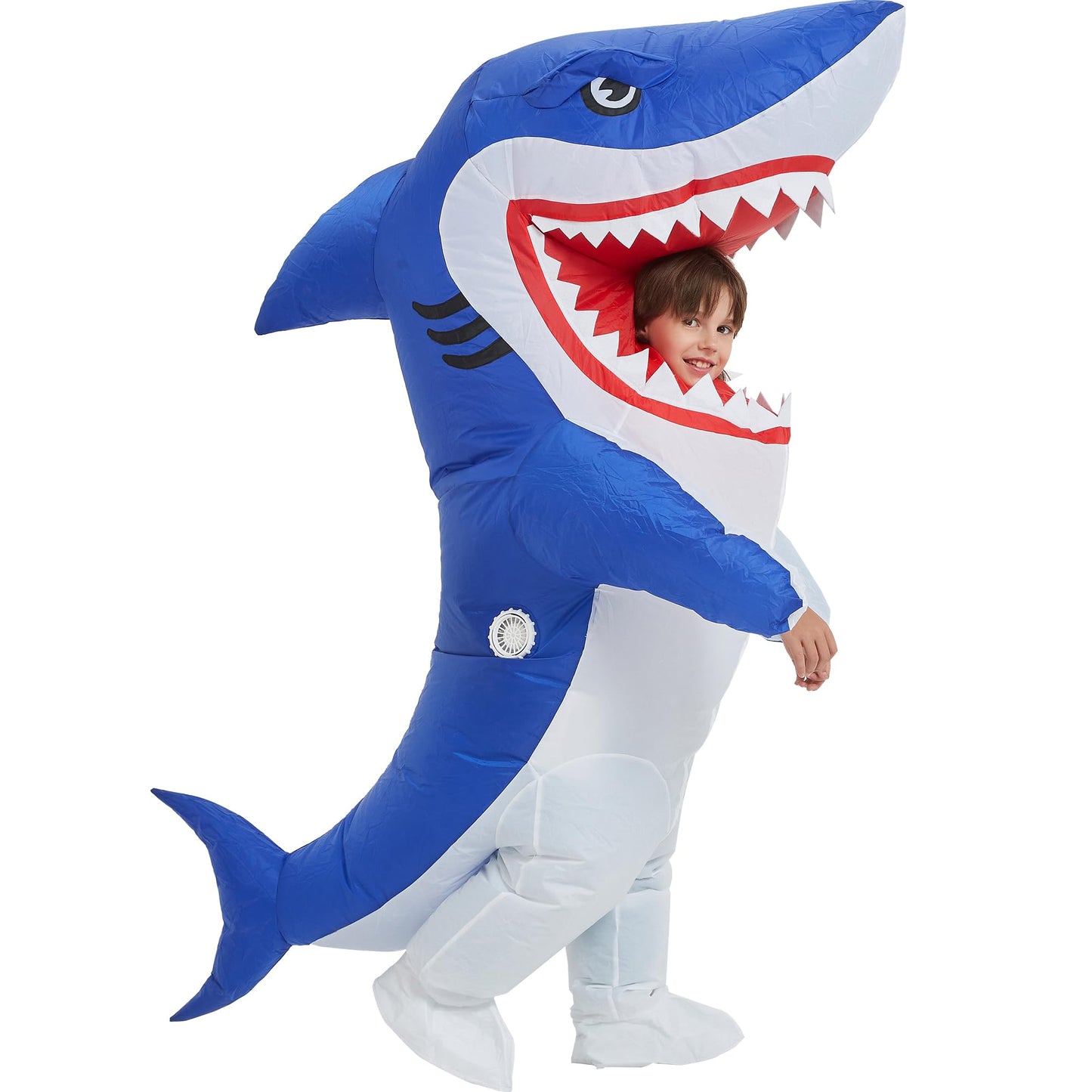 One Casa Blow Up Party Costume,Inflatable Costumes for Kids, Full Body Shark Costume,Halloween Costumes for Boys Girls (8-10YRS)