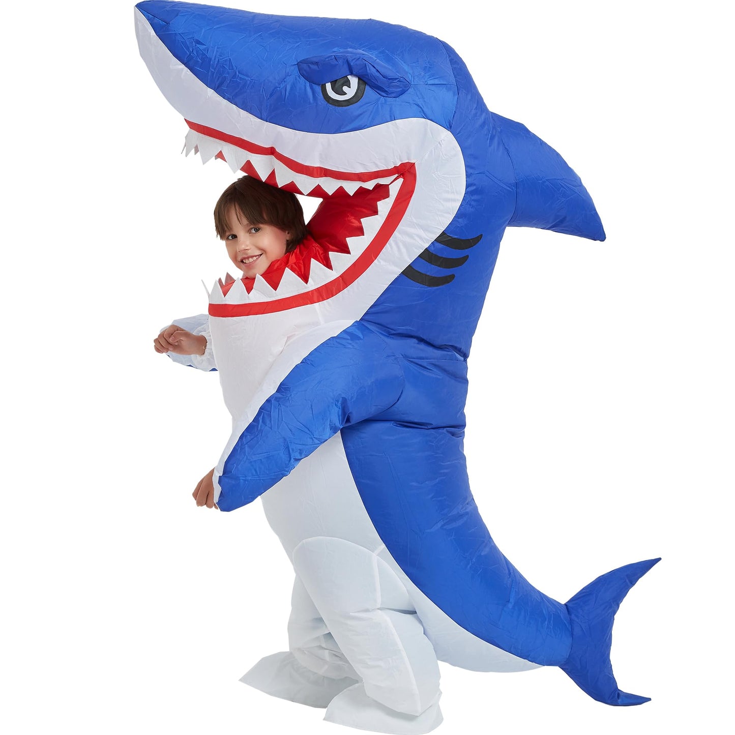 One Casa Blow Up Party Costume,Inflatable Costumes for Kids, Full Body Shark Costume,Halloween Costumes for Boys Girls (8-10YRS)