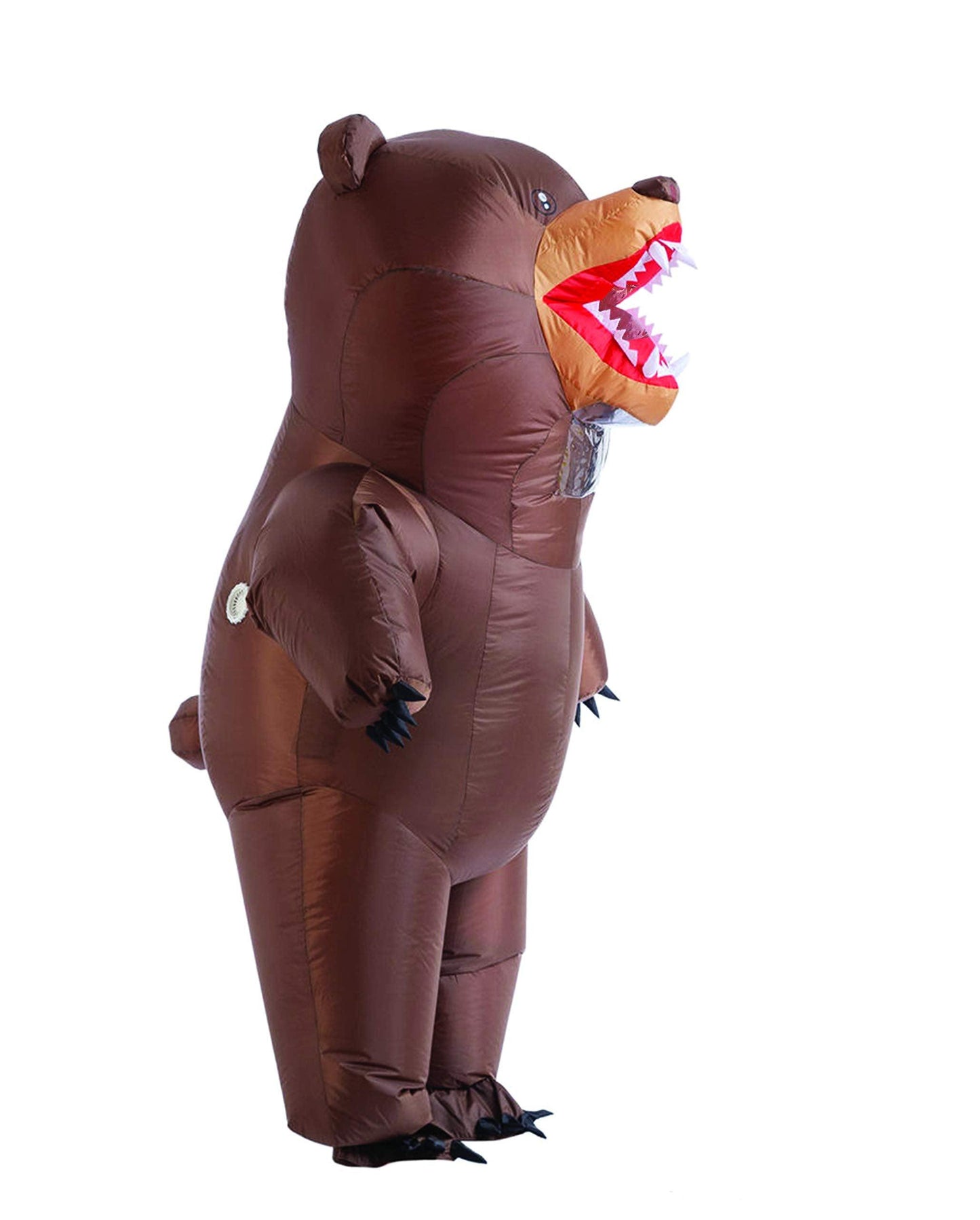 Spooktacular Creations Inflatable Costume, Full Body Bear Air Blow-up Deluxe Halloween Costume, Brown Inflatable Suit for Halloween Animal Themed Parties - One Size - Law of Apparel