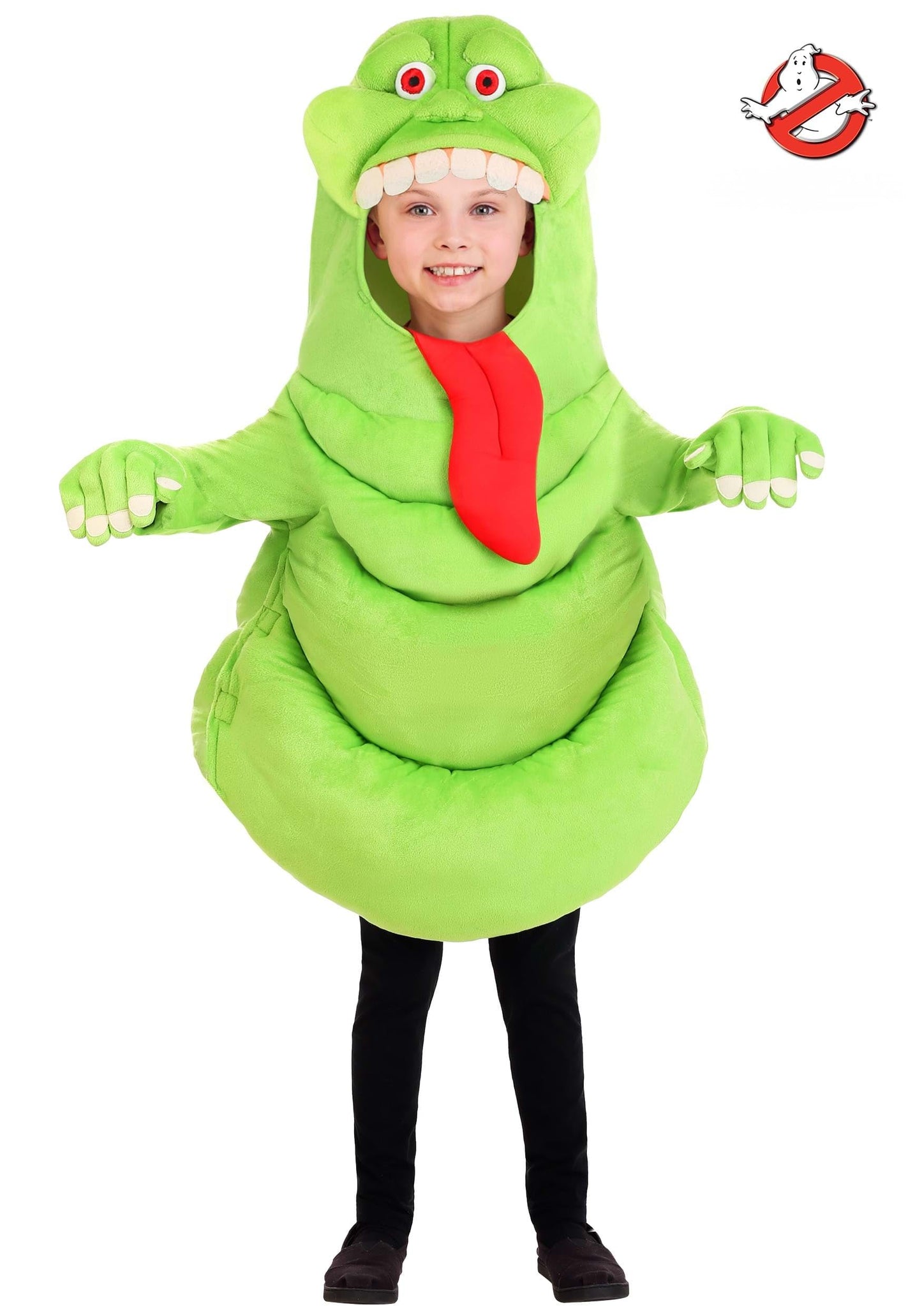 Fun Costumes Ghostbusters Kids Slimer Costume Unisex, Slimey Ghost Halloween Outfit for boys & girls Medium