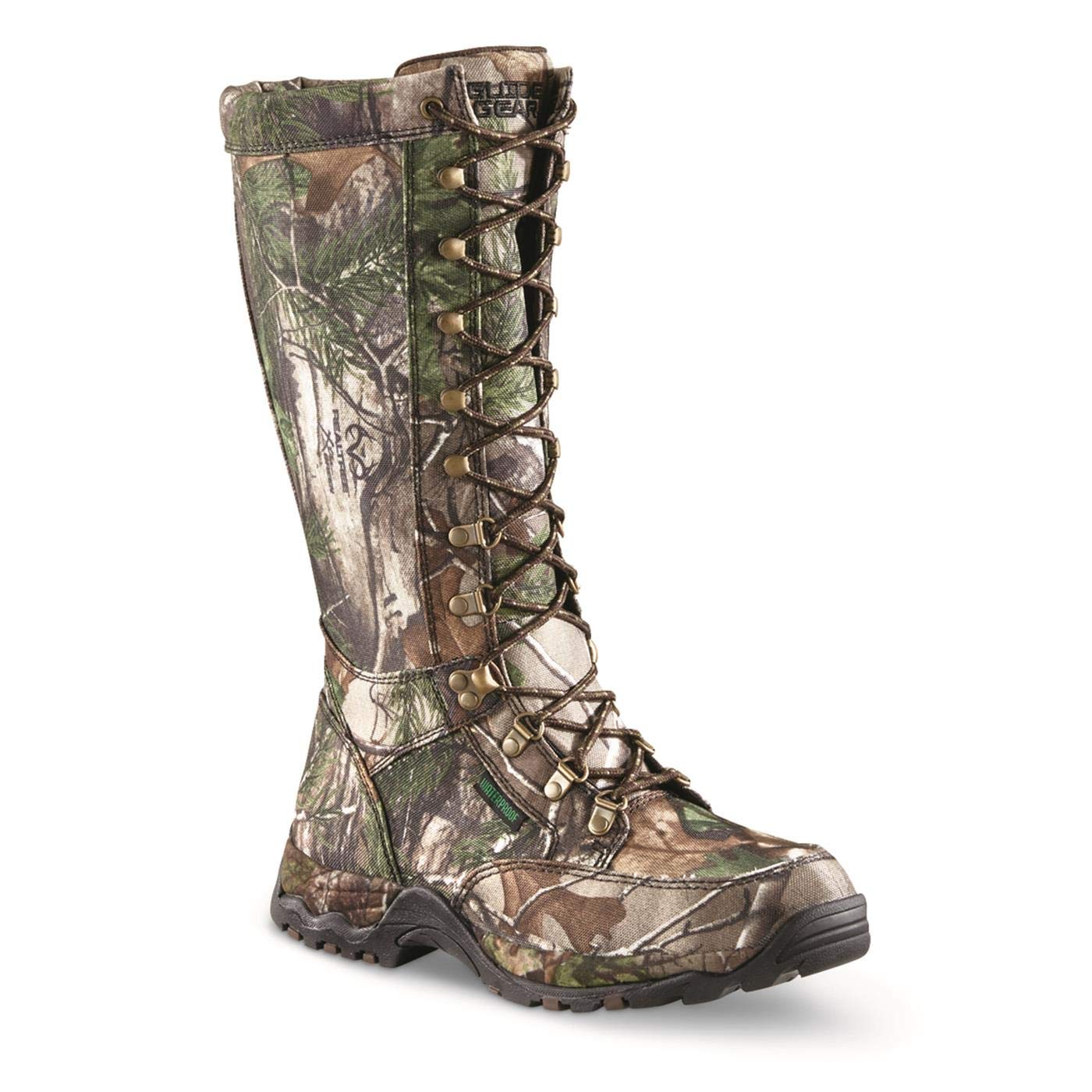 Guide Gear Men’s Nylon Rubber Snake Boots, Waterproof and Snake Proof Hunting Shoes RT Xtra Green 9.5D (Medium)