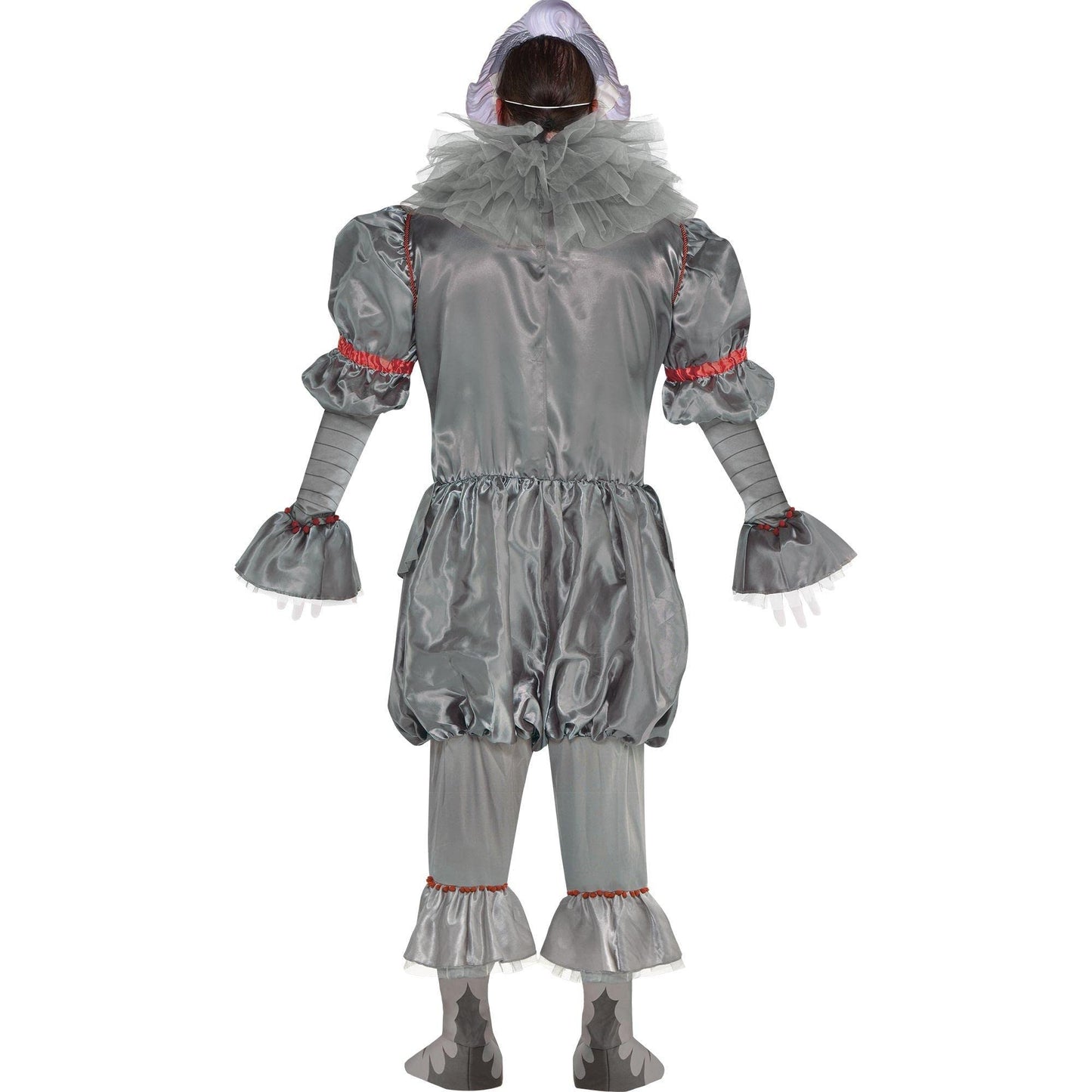 Party City Tattered Pennywise Halloween Costume for Adults, IT Chapter 2, Plus Size, Includes Jumpsuit, Mask, Collar