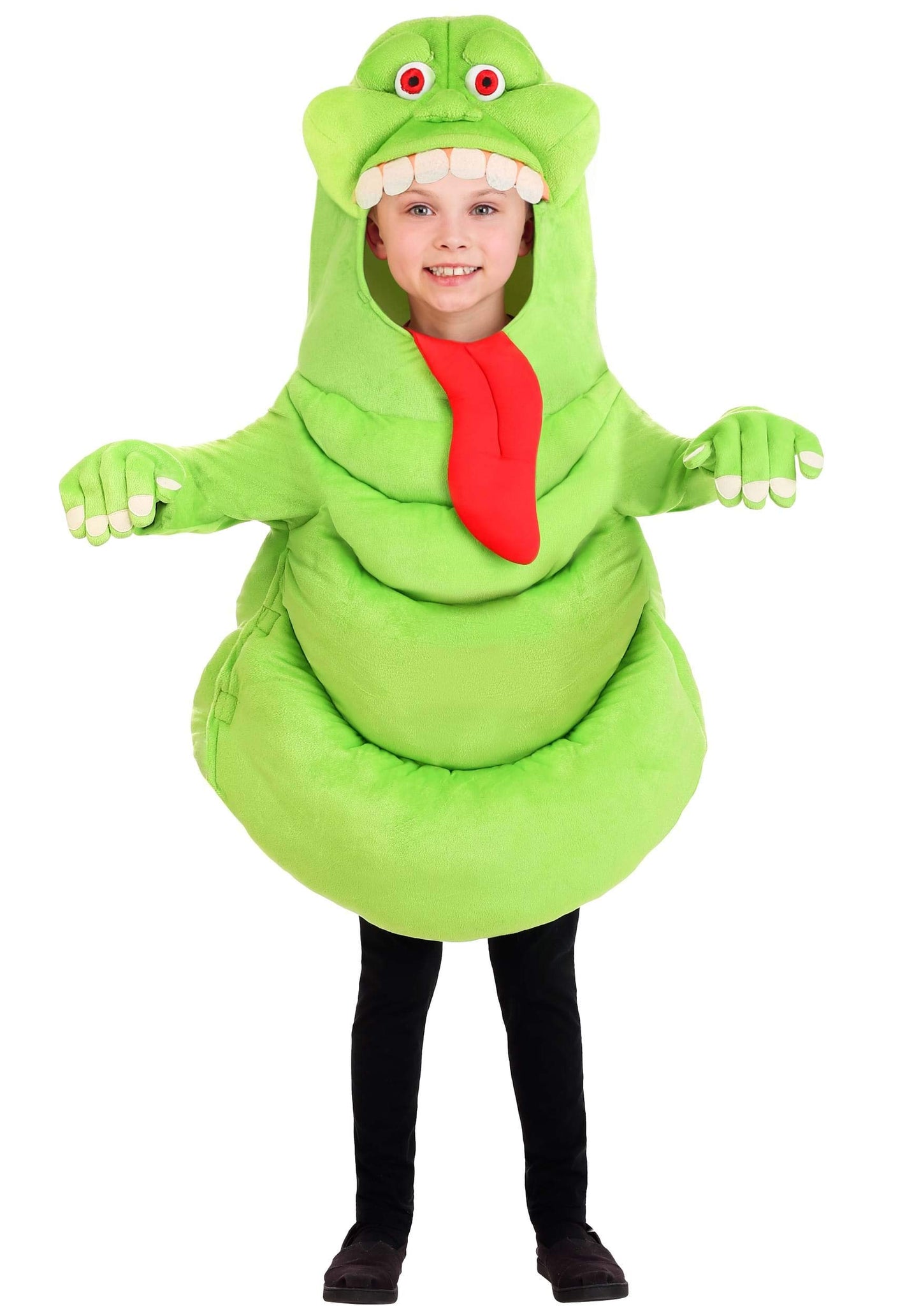 Fun Costumes Ghostbusters Kids Slimer Costume Unisex, Slimey Ghost Halloween Outfit for boys & girls Medium