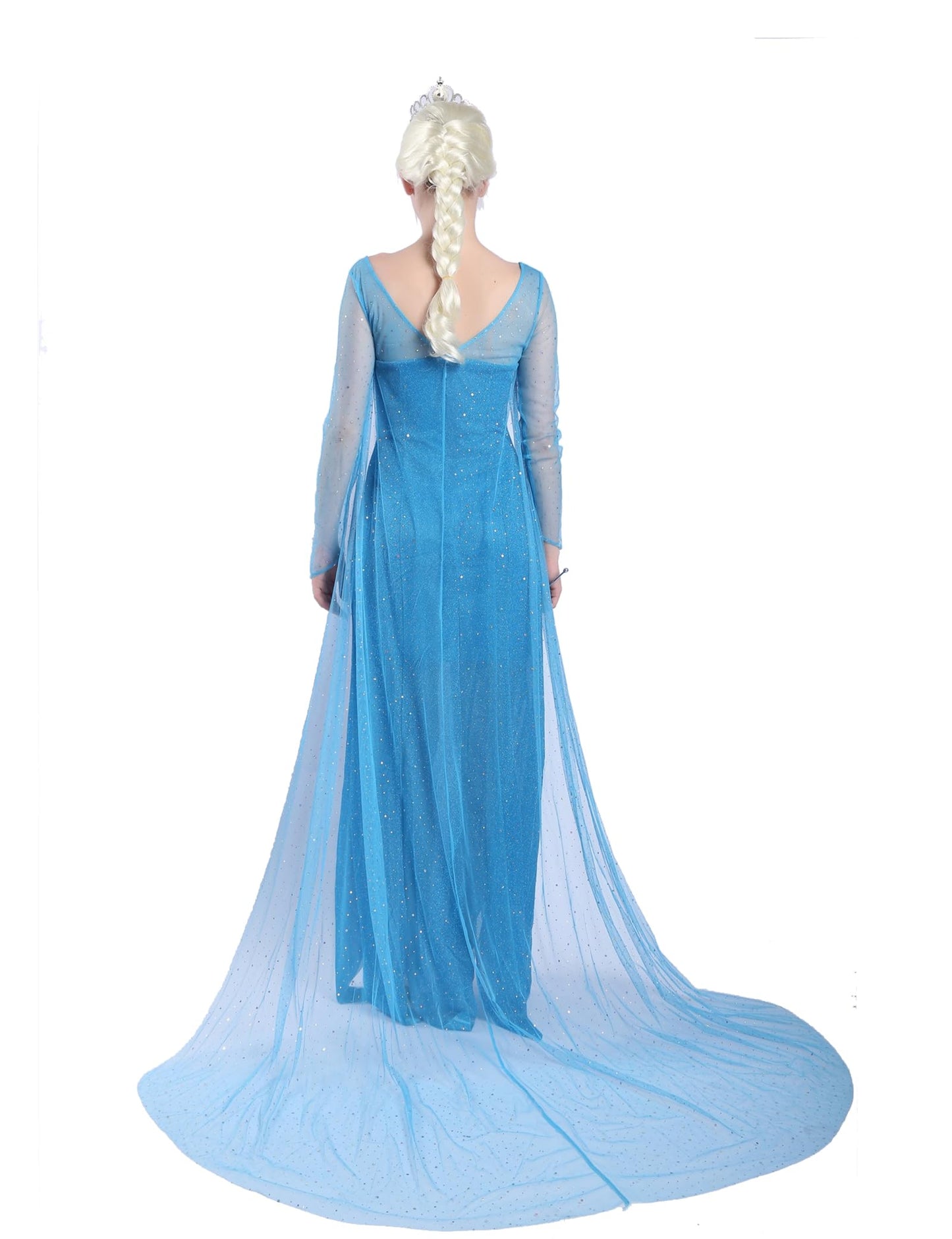 Ainiel Women Princess Dress Costume Adult Fancy Party Role Play Outfits Halloween Cosplay(Blue, Medium)