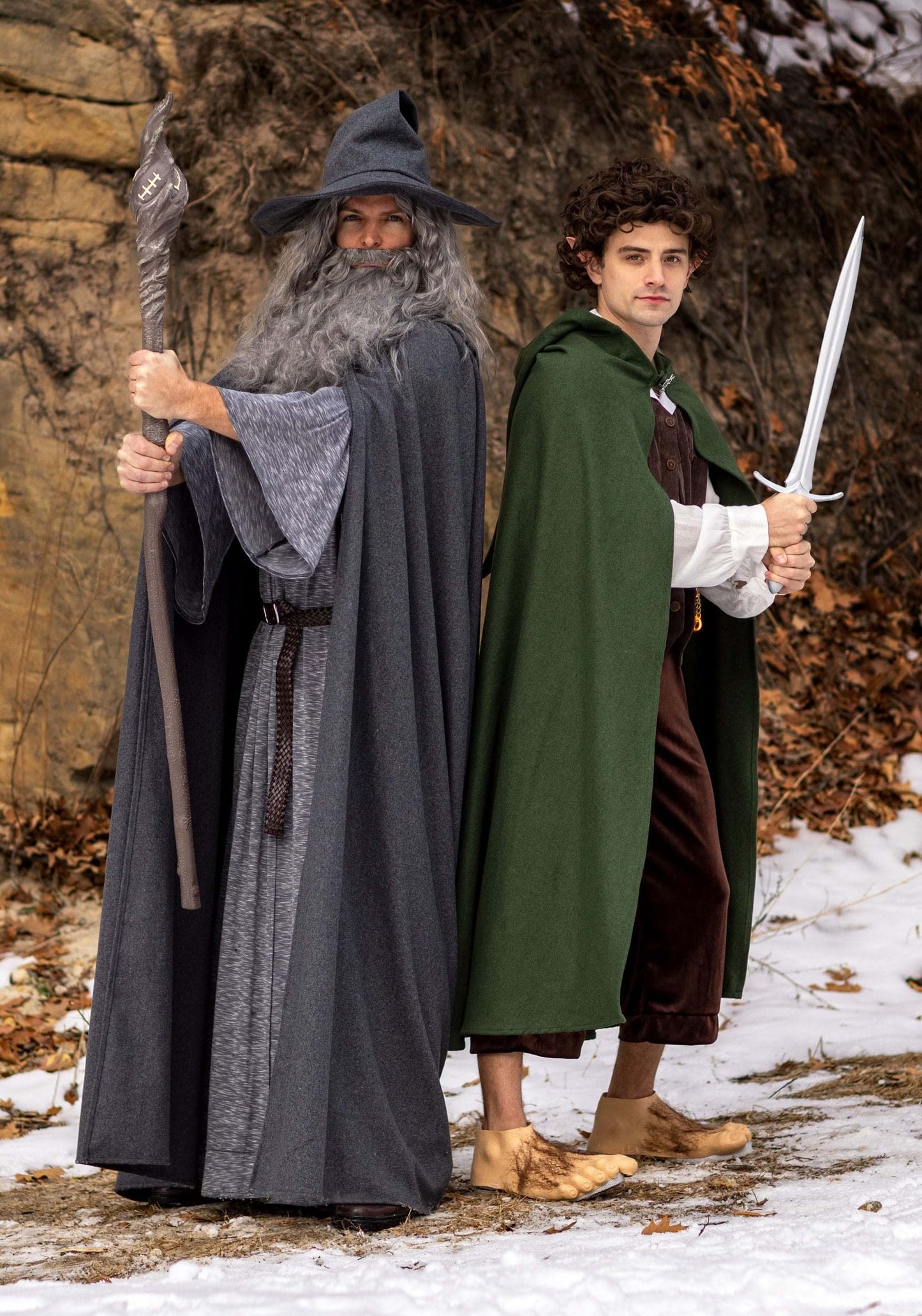 Fun Costumes Plus Size Lord of the Rings Gandalf, for Men, LOTR Dress-Up Robe for Wizard Cosplay, Fantasy & Halloween 2X