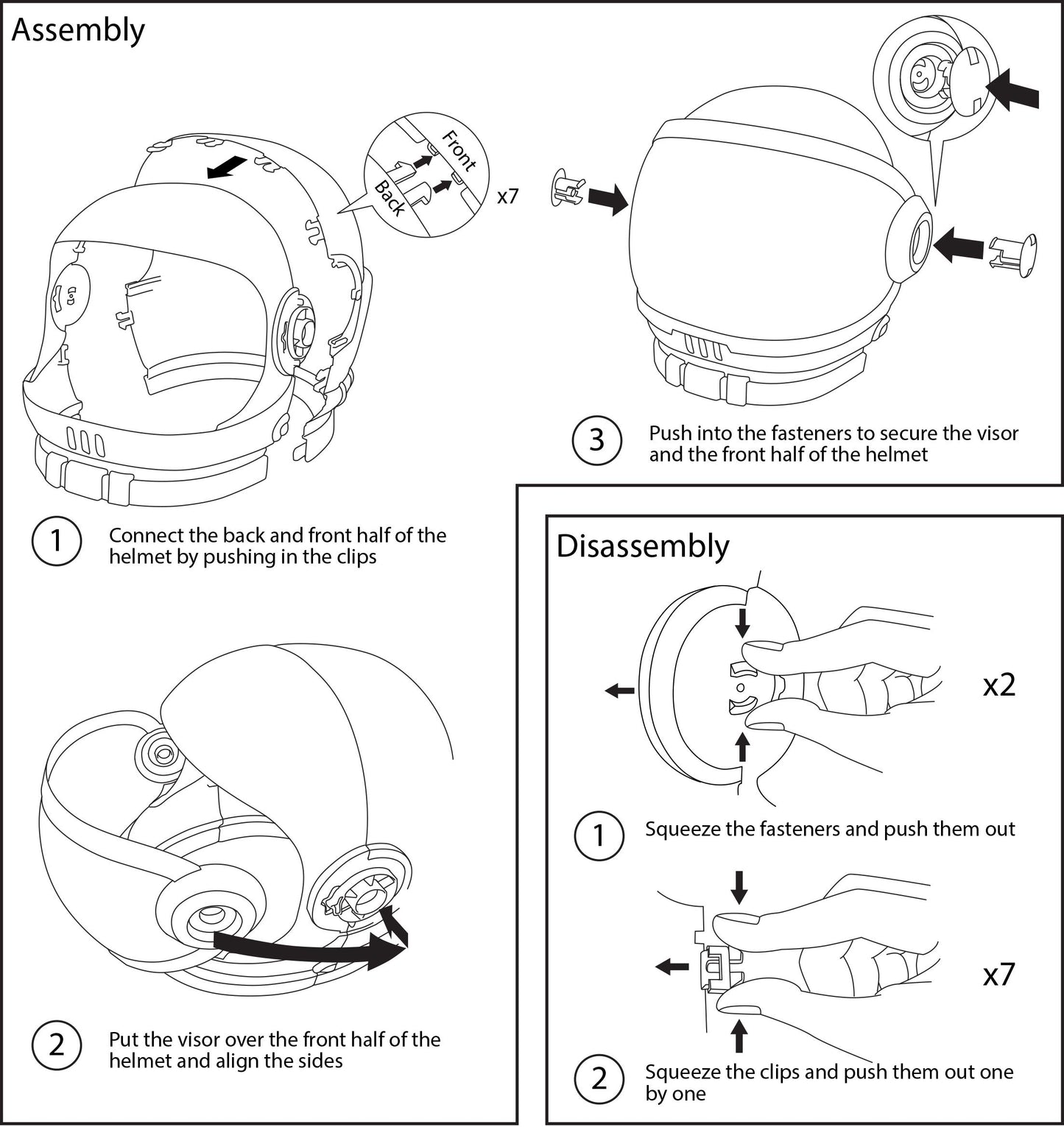 Spooktacular Creations Astronaut Helmet with Movable Visor Pretend Play Toy Set for School Classroom Dress Up, Role Play Accessory