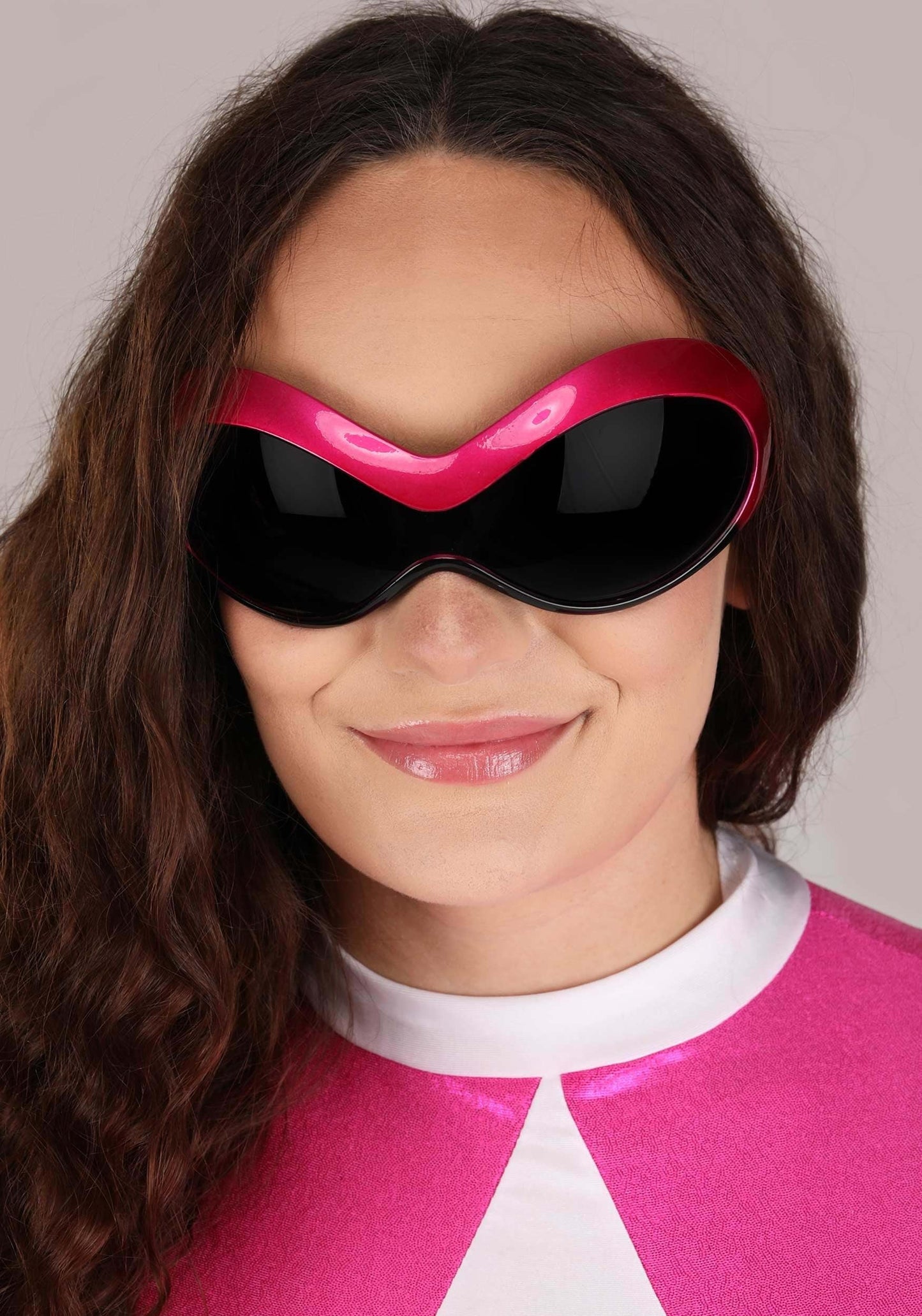 Disguise womens Pink Ranger Adult Sized Costumes, Pink/White, Medium 8-10 US