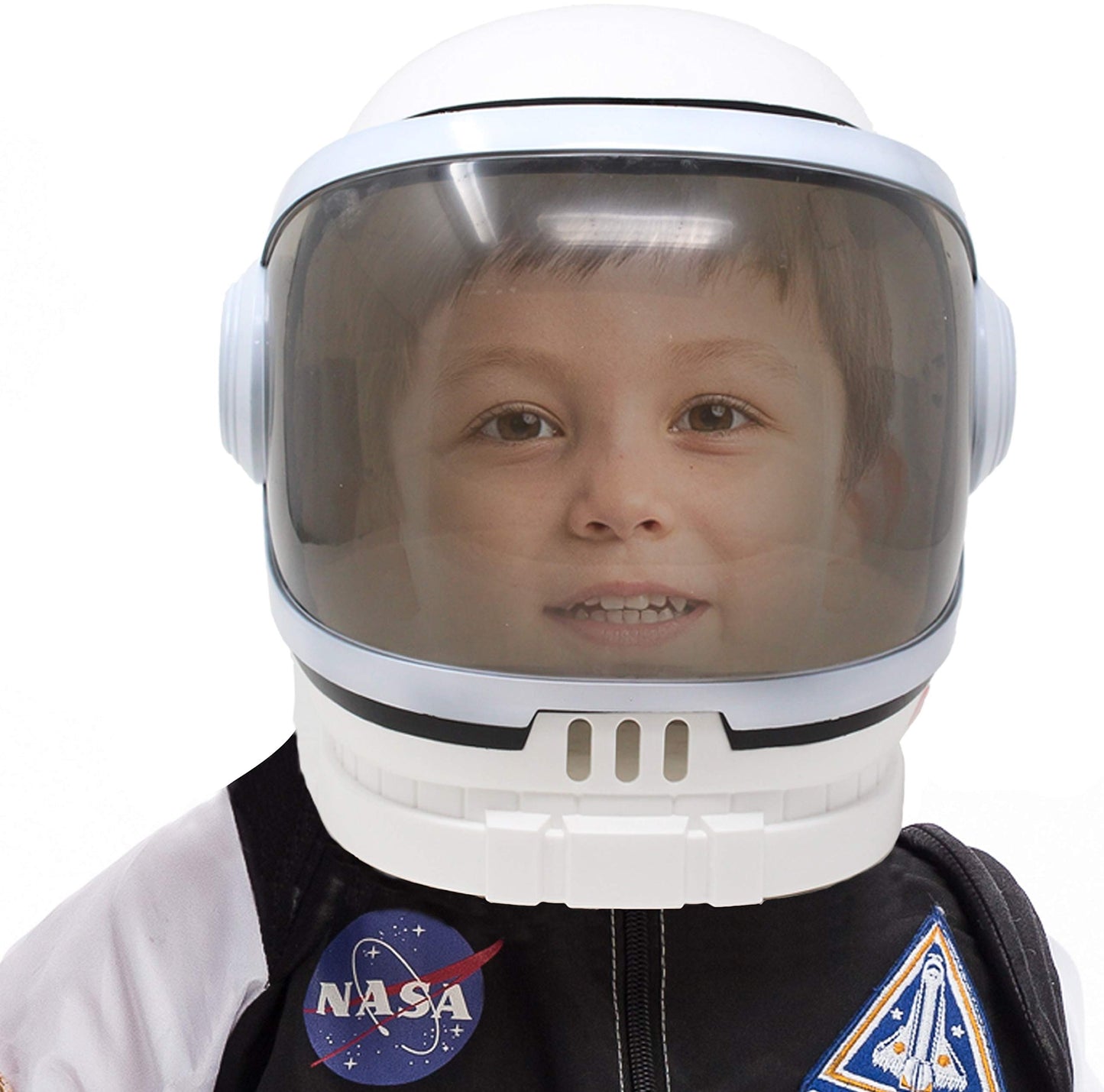 Spooktacular Creations Astronaut Helmet with Movable Visor Pretend Play Toy Set for School Classroom Dress Up, Role Play Accessory