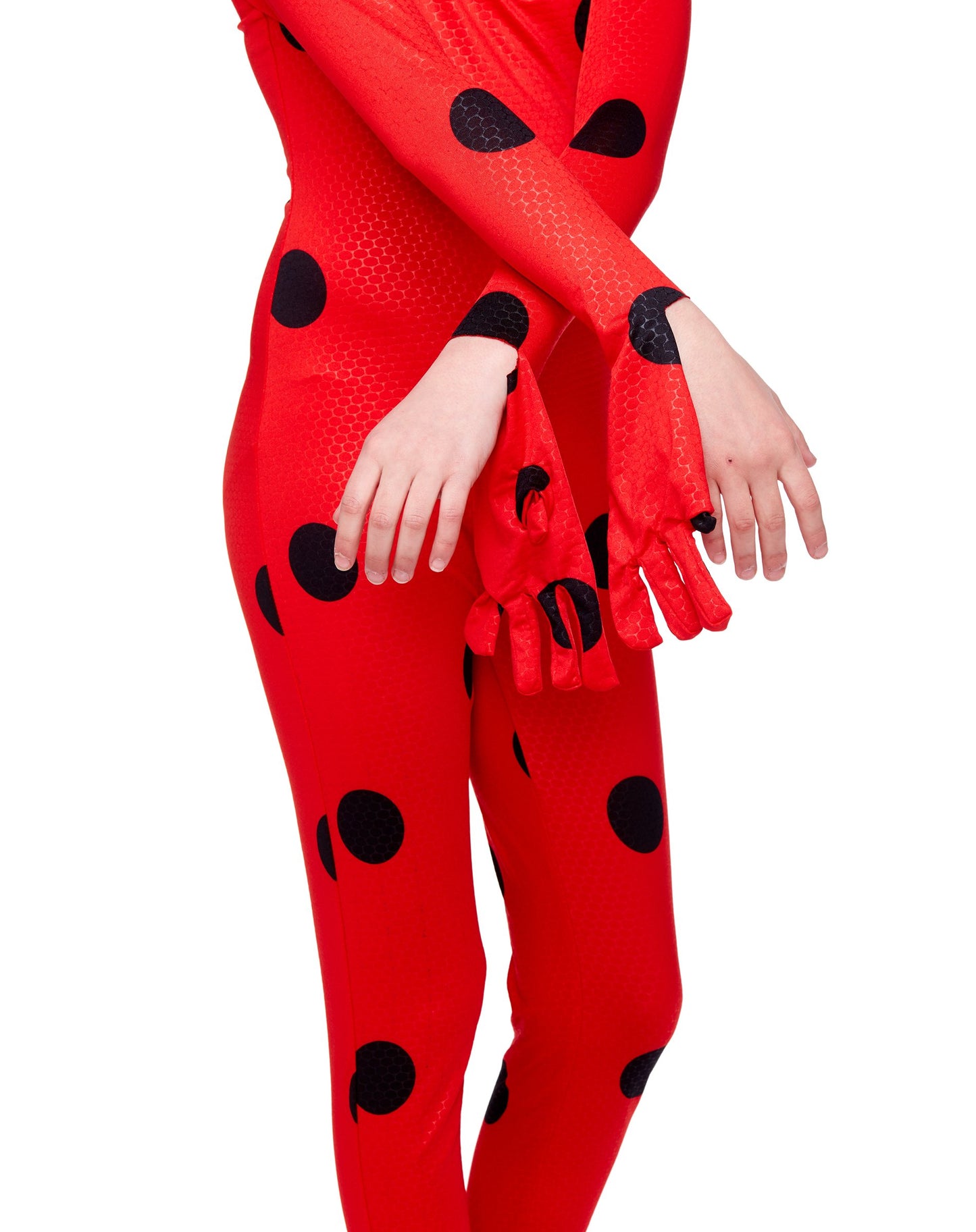Spirit Halloween Miraculous Lady Bug Kids Jumpsuit Costume | Officially Licensed | Couple Costume | TV and Movie Costume