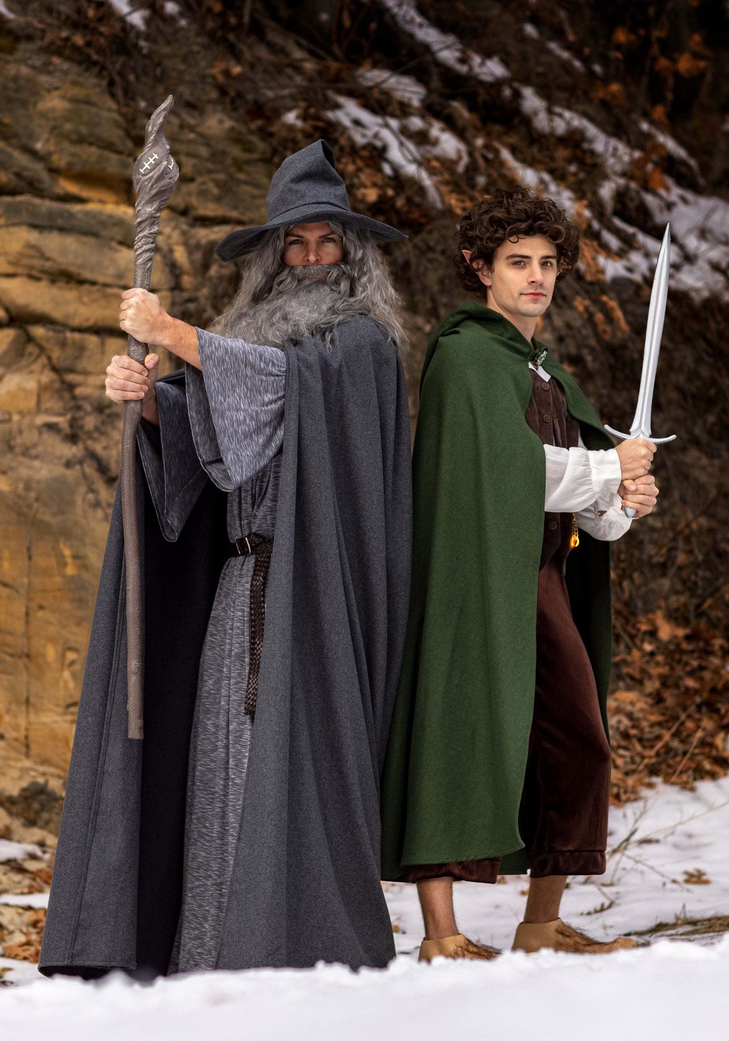 Fun Costumes Plus Size Lord of the Rings Gandalf, for Men, LOTR Dress-Up Robe for Wizard Cosplay, Fantasy & Halloween 2X