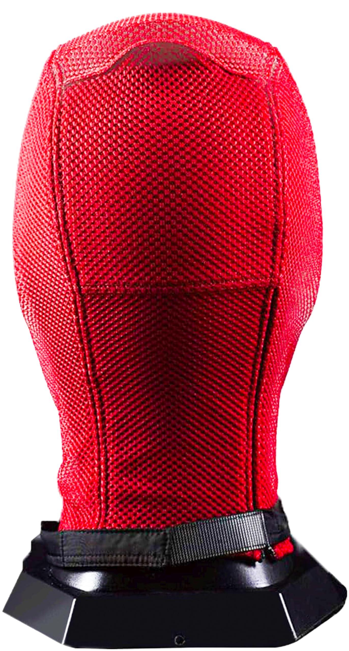 Trippy Lights Superhero Wade Wilson Costume Halloween Red Helmet Mask Knitted - Law of Apparel