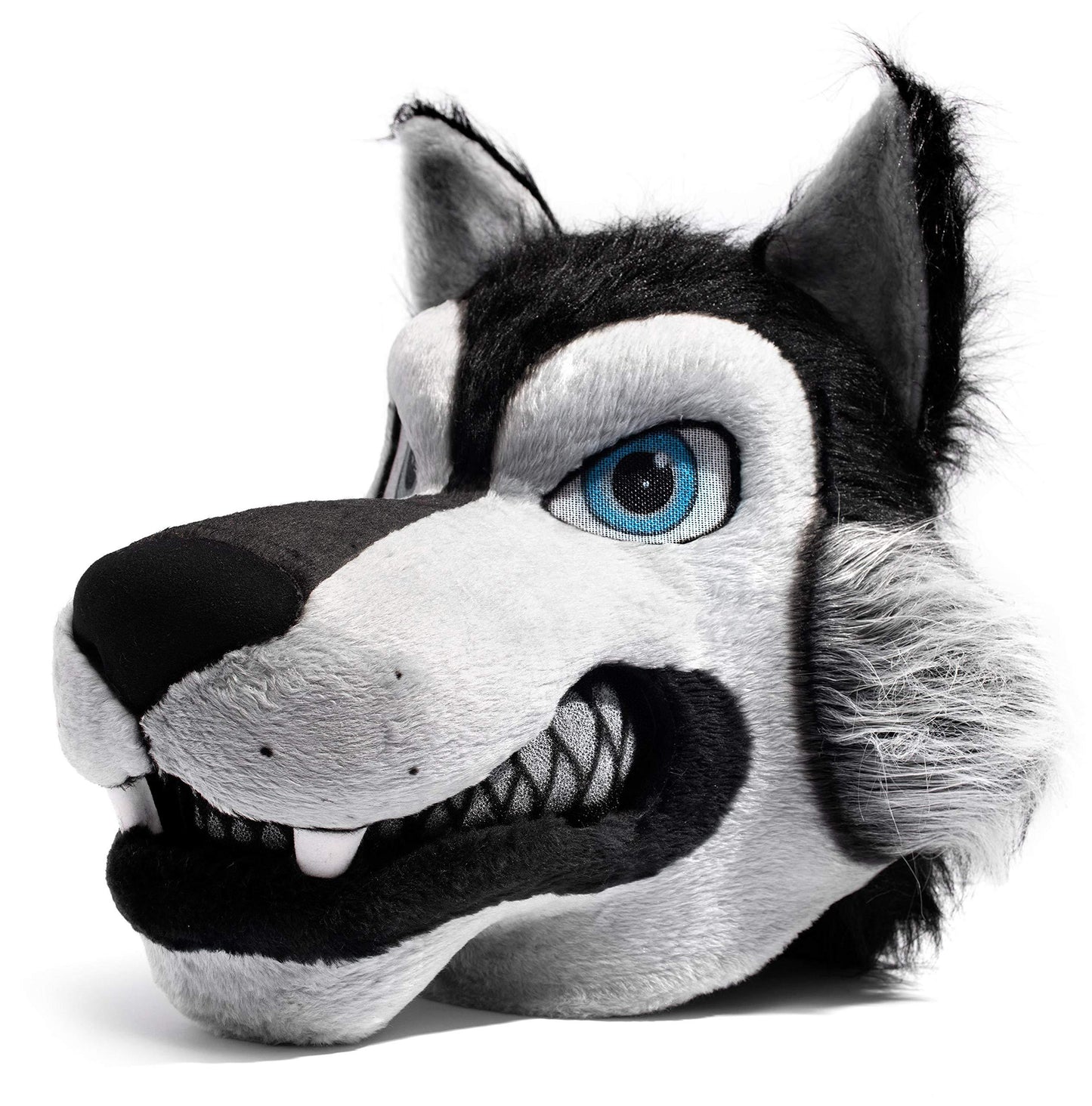 TCDesignerProducts Black Wolf Mascot Costume, School Spirit, Up to 6 Feet 4 Inches, School Spirit Sports Fan Gear, Football Cheerleader Accessories, Homecoming - Law of Apparel