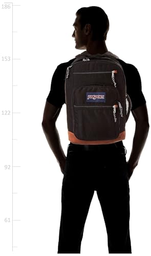 JanSport Cool Backpack, with 15-inch Laptop Sleeve - Large Computer Bag Rucksack with 2 Compartments, Ergonomic Straps, Black - Law of Apparel