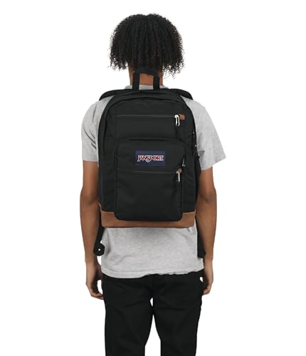 JanSport Cool Backpack, with 15-inch Laptop Sleeve - Large Computer Bag Rucksack with 2 Compartments, Ergonomic Straps, Black - Law of Apparel