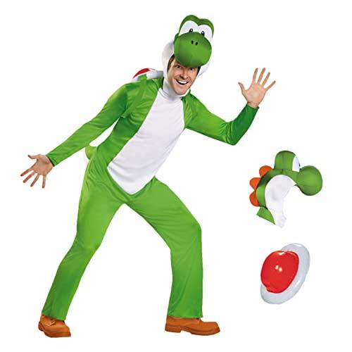 Disguise mens Yoshi Deluxe Adult Sized Costumes, Green, XX-Large US - Law of Apparel