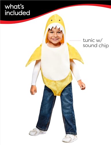 Rubie's unisex child Baby Shark With Sound Chip Costumes, Multi, Toddler US