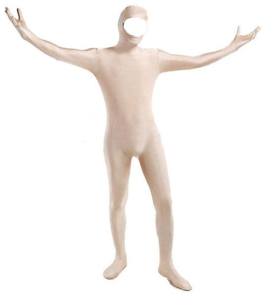 VSVO Face Open Zentai Spandex Bodysuit (Large, Flesh) - Law of Apparel