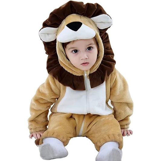 QIAONIUNIU Halloween Baby Lion Costumes Toddler Outfit Infants Cosplay Romper 12-18 Months