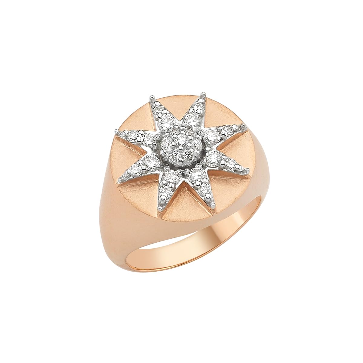 Venus Star 14k Rose Gold Ring, YZ11424