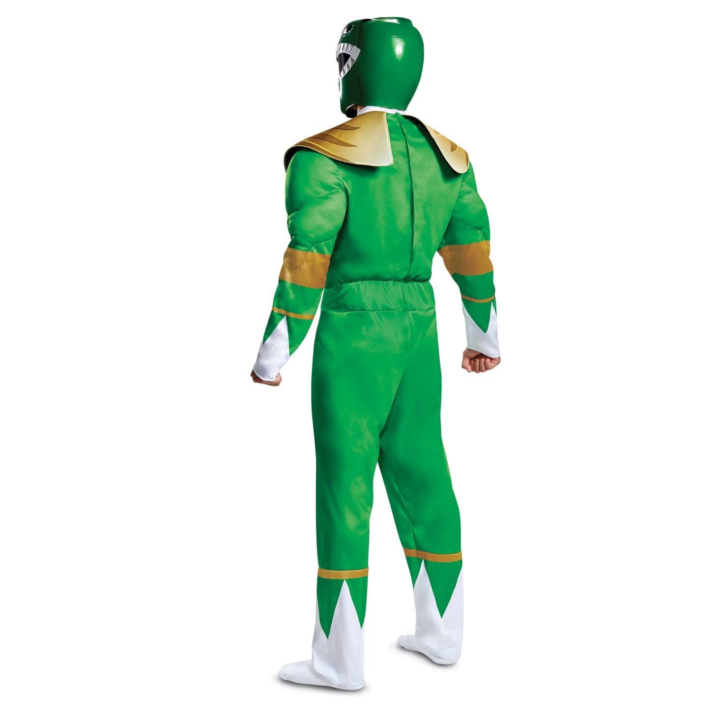 Disguise Men's Green Ranger Classic Muscle Adult Costume, L/XL (42-46) - Law of Apparel