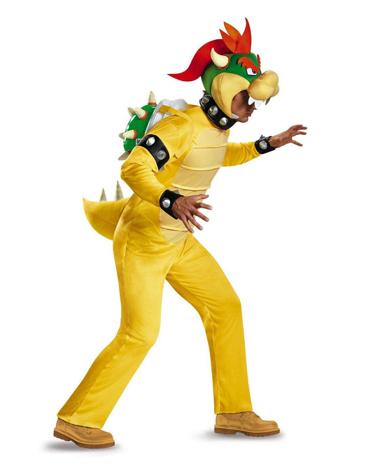 Disguise Men's Bowser Deluxe Adult Costume, Multi, X-Large - Law of Apparel